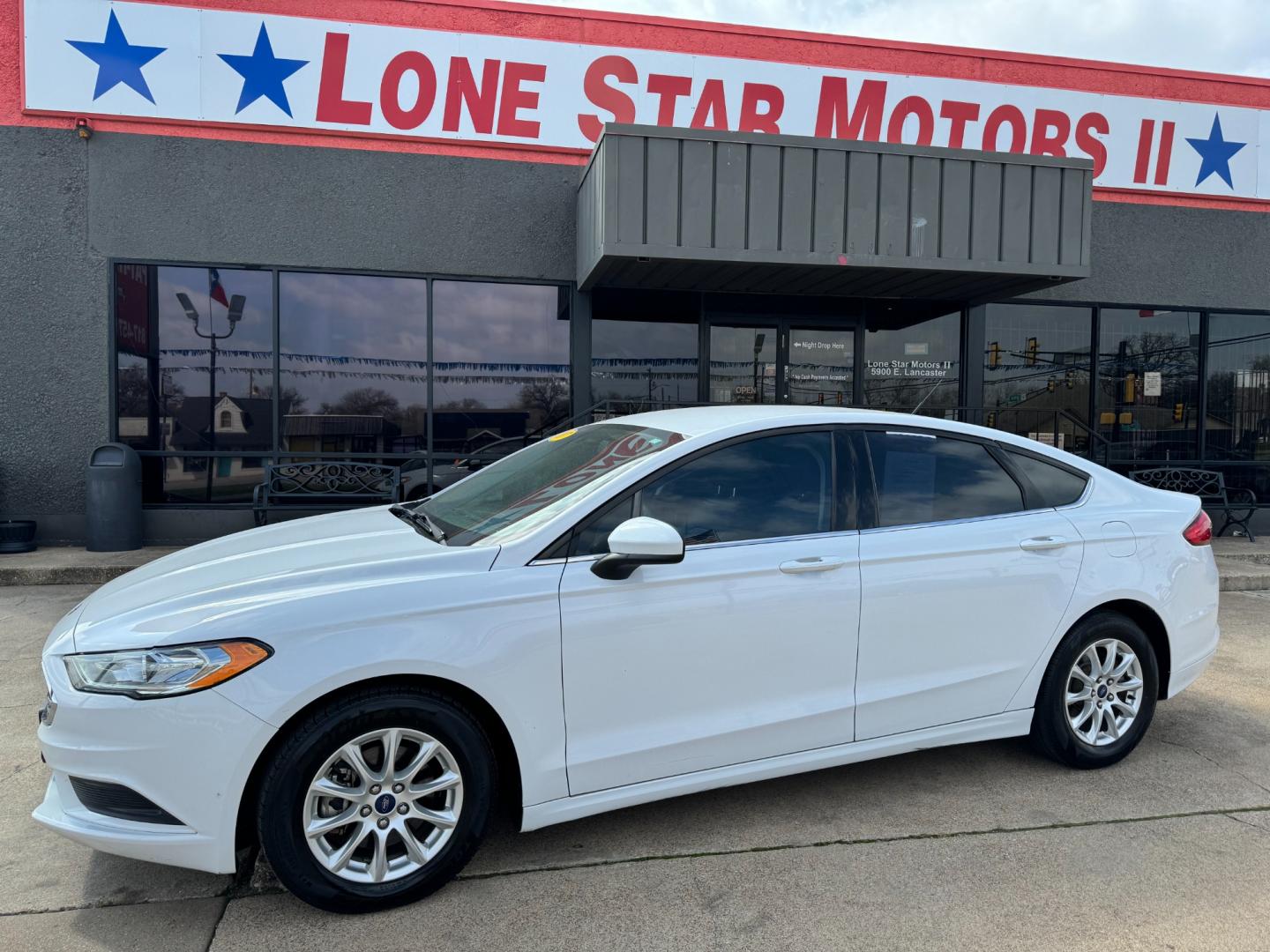 2017 WHITE FORD FUSION S (3FA6P0G72HR) , located at 5900 E. Lancaster Ave., Fort Worth, TX, 76112, (817) 457-5456, 0.000000, 0.000000 - Photo#0